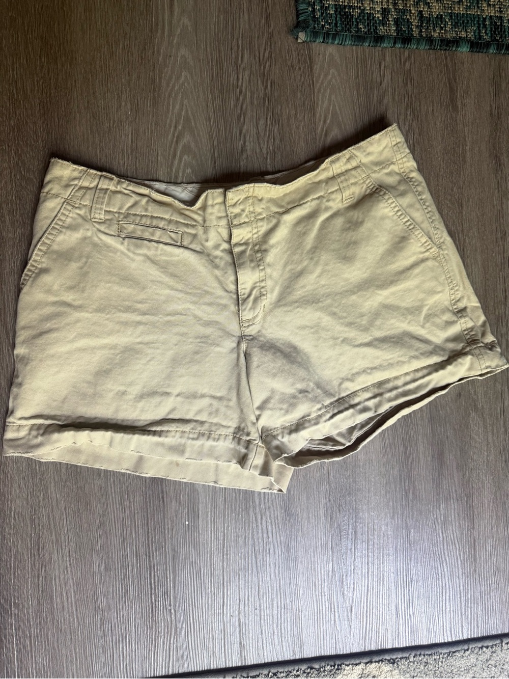 Old Navy Light Tan Cotton Low Rise Shorts